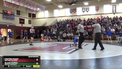 126 lbs Quarterfinal - Elijah Kupka, Benton Community vs Colton Foast, Dike-New Hartford