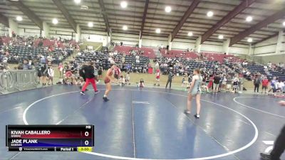 120 lbs Quarterfinal - Kivah Caballero, Hawaii vs Jade Plank, Kansas