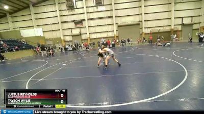 145 lbs Semifinal - Justus Reynolds, Juab Wrestling Club vs Tayson Wylie, Sanderson Wrestling Academy