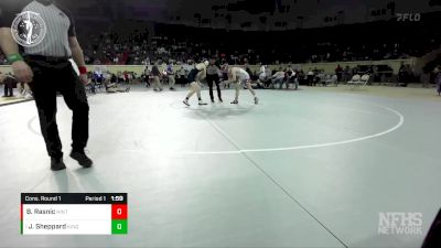 3A-126 lbs Cons. Round 1 - Jaxon Sheppard, KINGFISHER vs Brycen Rasnic, HINTON