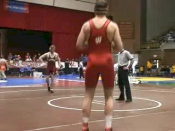 197lbs: Dallas Herbst(Wis) Pins Billy Cogan(Har)