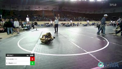 88 lbs Rr Rnd 1 - Charles Lucas, Vian Wrestling Club vs Eli Wald, Weatherford Youth Wrestling