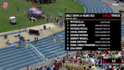 Girls' 800m, Final - Age 14 - Cha'iel Johnson 2:09