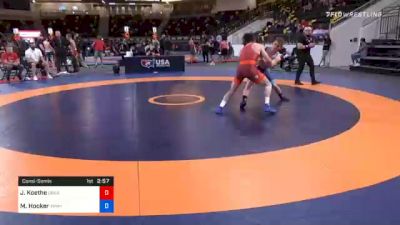 72 kg Consolation - Justin Koethe, Ubasa Wrestling Academy vs Michael Hooker, Army (WCAP)