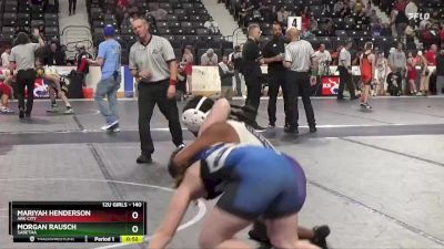 140 lbs Cons. Round 1 - Morgan Rausch, Sabetha vs Mariyah Henderson, Ark City