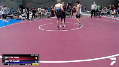 149 lbs Semifinal - Dante De Leon, OR vs Cooper Culver, CA