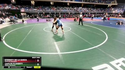 5A 165 lbs Quarterfinal - Eternity De La Garza, McAllen Memorial vs Caitlyn Flaherty, Frisco Memorial