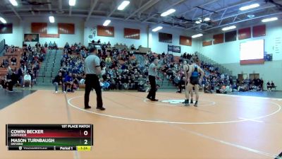 138 lbs 1st Place Match - Cowin Becker, Northmor vs Mason Turnbaugh, Ontario