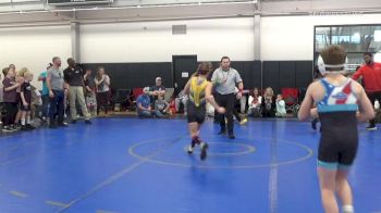 91 lbs Final - Kason Maddux, Grindhouse Wrestling vs Kara-lynn Dover, Roundtree Wrestling Academy