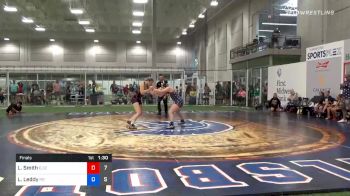 148 lbs Final - Loralei Smith, Elite Athletic Club DZ vs Lena Leddy, Lady Pitbulls Purple