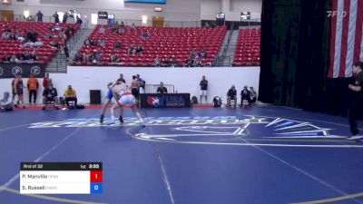 65 kg Rnd Of 32 - Pierson Manville, Pennsylvania vs Sabian Russell, Hawks Wrestling Club