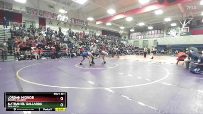 150 lbs Champ. Round 2 - Nathaniel Gallardo, Sahuarita vs Jordan Mignosi, Coastal Academy