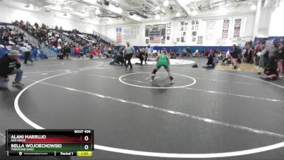 140 lbs Quarterfinal - Bella Wojciechowski, Thousand Oaks vs Alani Marrujo, San Dimas