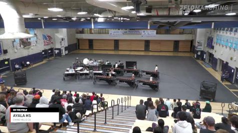 Ayala HS "Chino Hills CA" at 2022 WGI Perc San Bernardino Regional