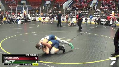 95 lbs Cons. Round 4 - Maxx Latshaw, Grasslake Warriors MS vs Noah Vogt, Clarkston WC