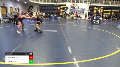 215 lbs R-64 - Landon Hartman, Bethel Park vs Jordan Butler, Bishop McCort