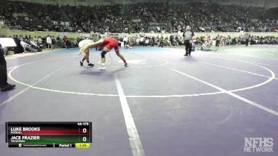 4A-175 lbs Quarterfinal - Jace Frazier, Tecumseh vs Luke Brooks, Poteau