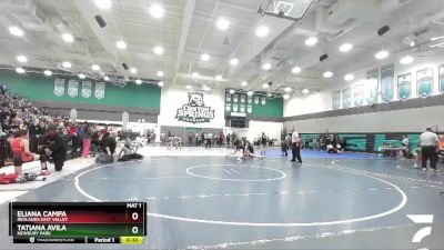 101 lbs Cons. Round 1 - Tatiana Avila, Newbury Park vs Eliana Campa, Redlands East Valley