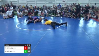 110 lbs Pools - Kadeen Edwards, Lunatics vs Jimmy Johnson, 84 Athletes (VA)