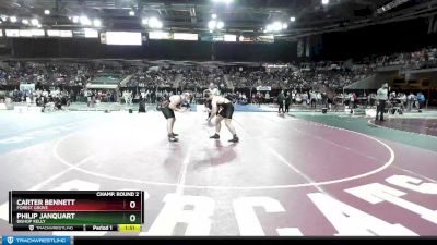 220 lbs Champ. Round 2 - Carter Bennett, Forest Grove vs Philip Janquart, Bishop Kelly