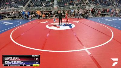 50-55 lbs Quarterfinal - Hunter Jones, Powell Wrestling Club vs Dallas O`Driscoll, Top Of The Rock Wrestling Club