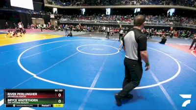 6A 120 lbs Champ. Round 1 - River Perlungher, Arlington Martin vs Bryce Whitethorn, San Antonio Reagan