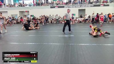 84 lbs Round 3 (6 Team) - Brady Sher, Florida Scorpions vs Usmon Ulmasov, Xtreme Team