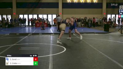 197 lbs C Of 32 #2 - Calvin Sund, Air Force vs Cael Crebs, Navy