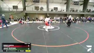 160 lbs Champ. Round 1 - Diego Garcia, Washington vs Brody Buzzard, All-Phase Wrestling Club