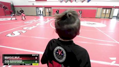 84 lbs Round 2 - Brantley Beliz, Moses Lake Wrestling Club vs Evan Baranowski, Victory Wrestling-Central WA