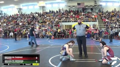 125 lbs Semifinal - Brooklyn Thomas, Boardman vs Brooklyn Simmons, Greenville Youth Wrestling