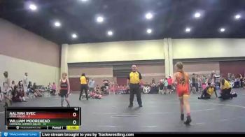 92 lbs Round 3 (6 Team) - William Moorehead, Carolina Hammer Squad vs Aaliyah Svec, Steel Valley