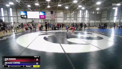 93 lbs Cons. Round 1 - Zoe Roddis, MN vs Micaiah Cortez, CA