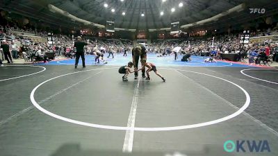 43 lbs Consi Of 16 #1 - Clayton Brady, Barnsdall Youth Wrestling vs Fernando Cerda, OKC Saints Wrestling