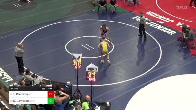 147 lbs Quarterfinal - Stephen Predajna, Mt. Pleasant vs Connor Davidson, Athens