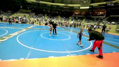 43 lbs Consi Of 4 - Benaiah Simmons, Tulsa Blue T Panthers vs Brody Boyd, Team Tulsa Wrestling Club