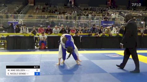 MARIA MAE GOLDEN vs ELIZABETH NICOLE GENGE 2024 Pan Jiu Jitsu IBJJF Championship