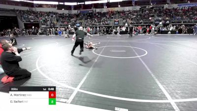 65 lbs Round Of 16 - Angelo Martinez, Nebraska Wrestling Academy vs Owen Seifert, Florida National Team