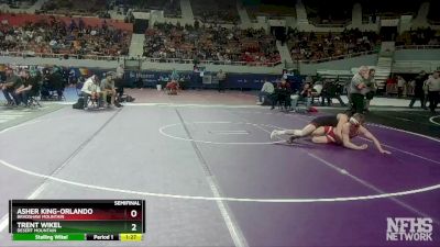 D2-157 lbs Semifinal - Trent Wikel, Desert Mountain vs Asher King-Orlando, Bradshaw Mountain