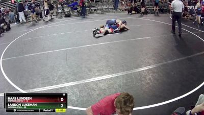 130 lbs Round 4 (6 Team) - Landon Lukeman, Indiana Gold vs Haas Lundeen, North Dakota 1