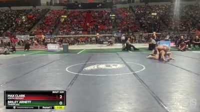 3A 220 lbs Quarterfinal - Max Clark, South Fremont vs Briley Arnett, Timberlake