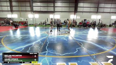 106 lbs Cons. Round 1 - Declan McCarton, Team Cobra vs Xavier Kovacs, Great Bridge Wrestling Club