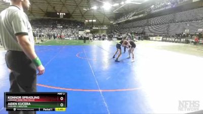 1A 113 lbs Semifinal - Aiden Kucera, Cascade Christian vs Konnor Spradling, Lakeside (Nine Mile Falls)