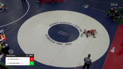 82 lbs Semifinal - Nathan Schuman, Honesdale vs Jack Stonebraker, West Allegheny