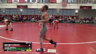 133 lbs Quarterfinal - Chase Randall, Coast Guard vs Matthew Carrozza, Trinity (CT)