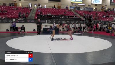 125 lbs Cons 16 #2 - Dealya Collins, Women In Singlets vs Danica Torres, Arizona Girls Wrestling