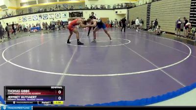 145 lbs Semifinal - Thomas Gibbs, Contenders Wrestling Academy vs Jeffrey Huyvaert, Midwest Regional Training Center