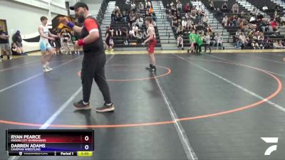 J-5 lbs Round 1 - Ryan Pearce, Mason City Riverhawks vs Darren Adams, Caveman Wrestling