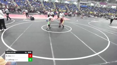 165 lbs Consi Of 8 #2 - Devon Cox, Brush Middle School vs Jaxson Lathrop, Cache La Poudre Middle School