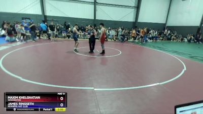 136 lbs Cons. Round 2 - Maxim Khelghatian, Washington vs James Ringseth, Newberg Mat Club